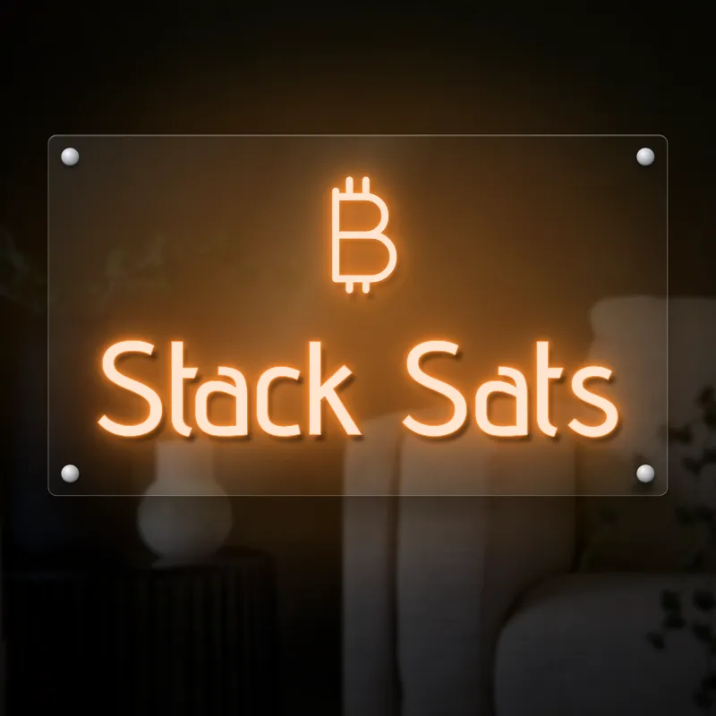 Stack Sats Neon Sign